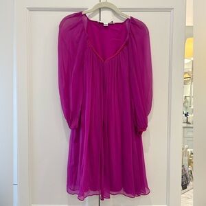 DvF Fuschia Silk Dress